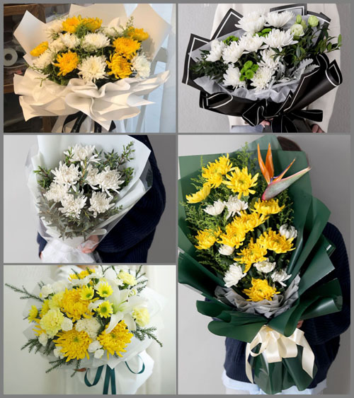 河北石家庄新华区杜北乡南高基村白事花束代送